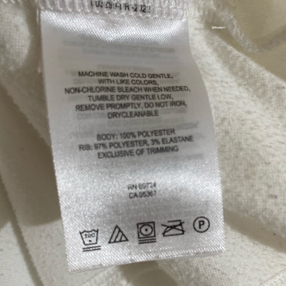 Columbia Sportswear Company White Plush Fleece Pullover Long Sleeves - Picture 6 of 6